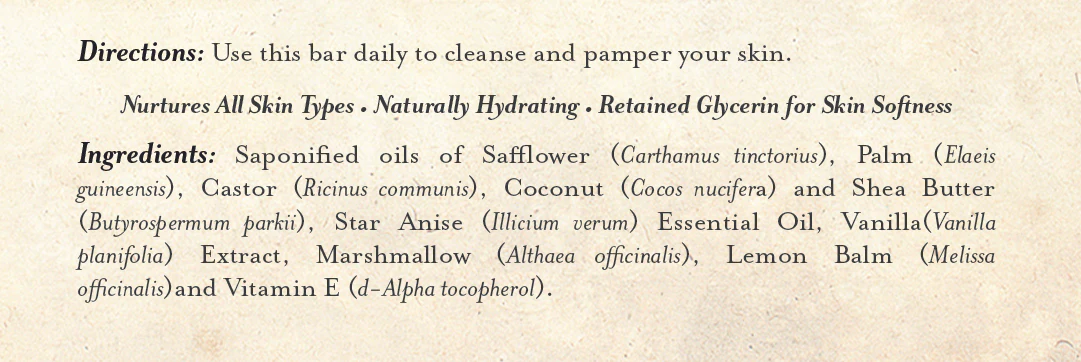 Bar Soap Black Licorice & Vanilla - Image 6