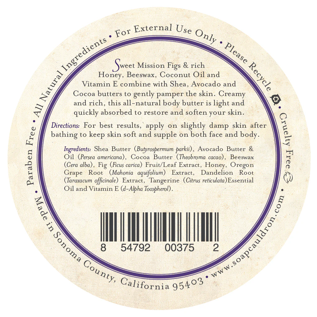 Body Butter California Mission Fig & Honey - Image 3