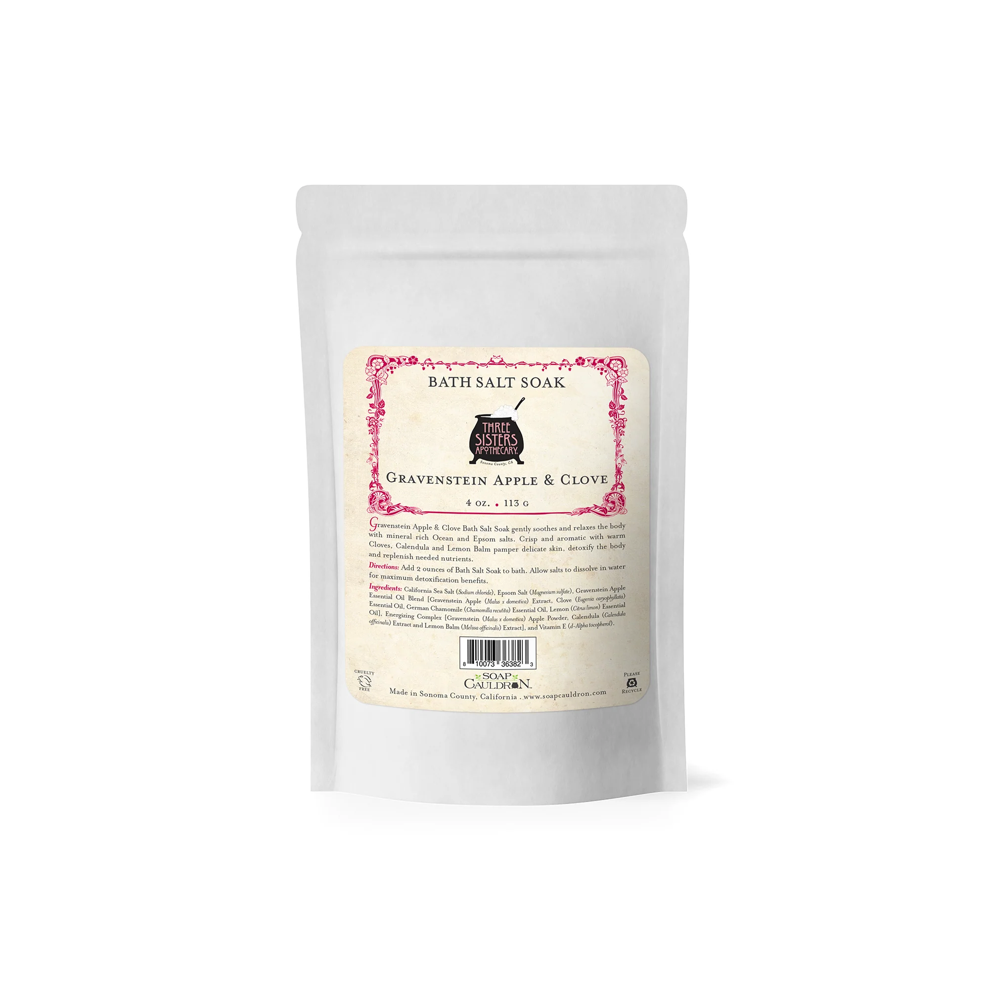 Bath Salt Soak Gravenstein Apple & Clove - Image 3