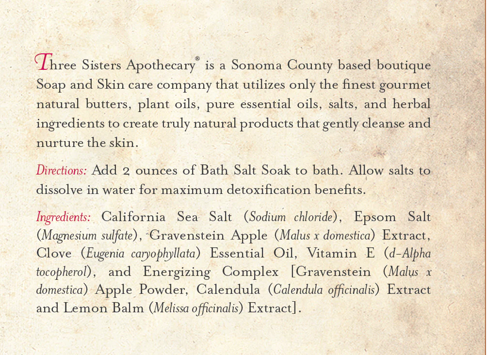 Bath Salt Soak Gravenstein Apple & Clove - Image 6