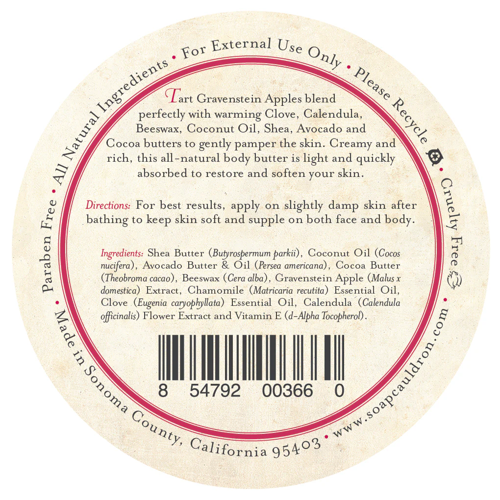 Body Butter Gravenstein Apple & Clove - Image 3