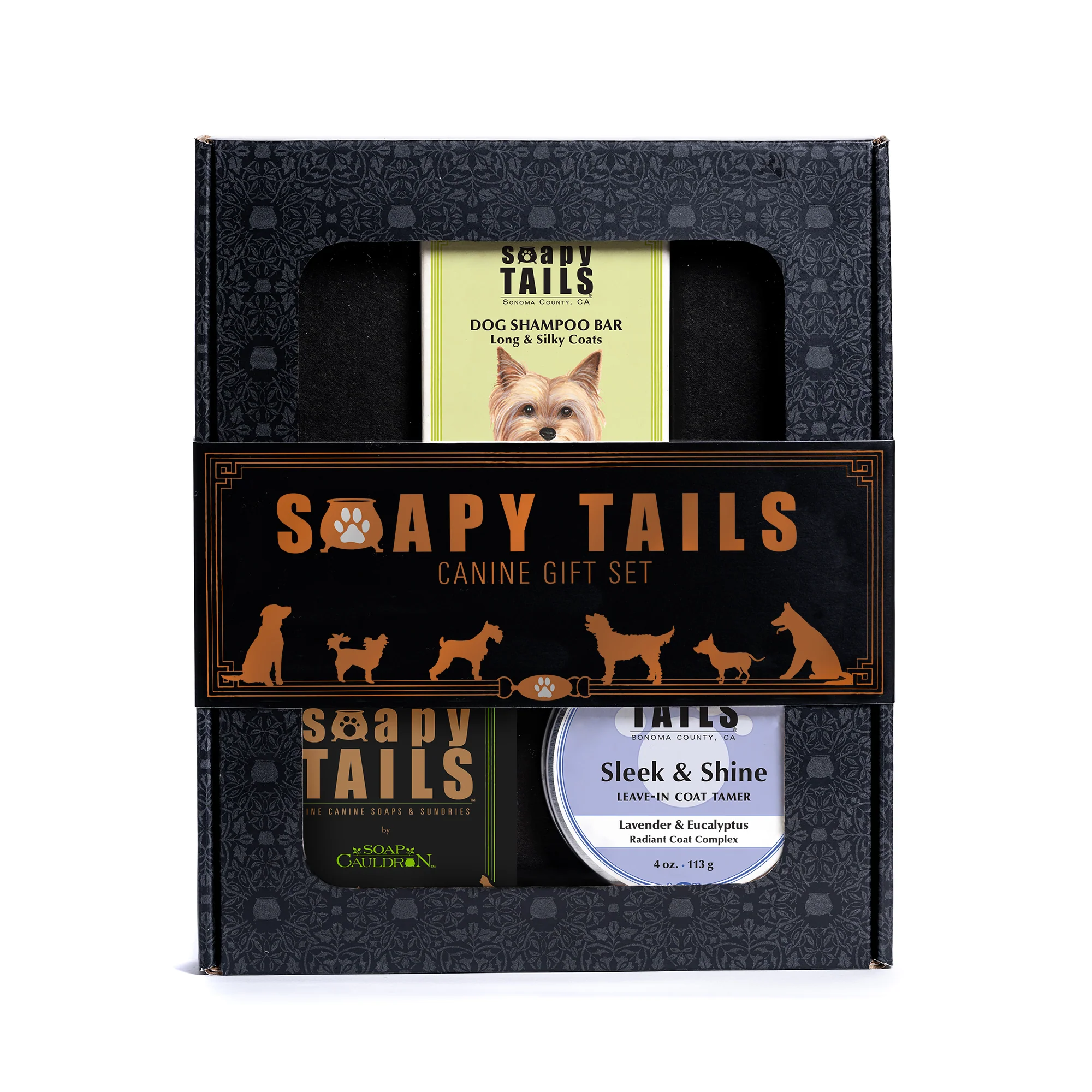 Soapy Tails Dog Boxed Gift Set Shampoo Bar & Coat Tamer - Image 6