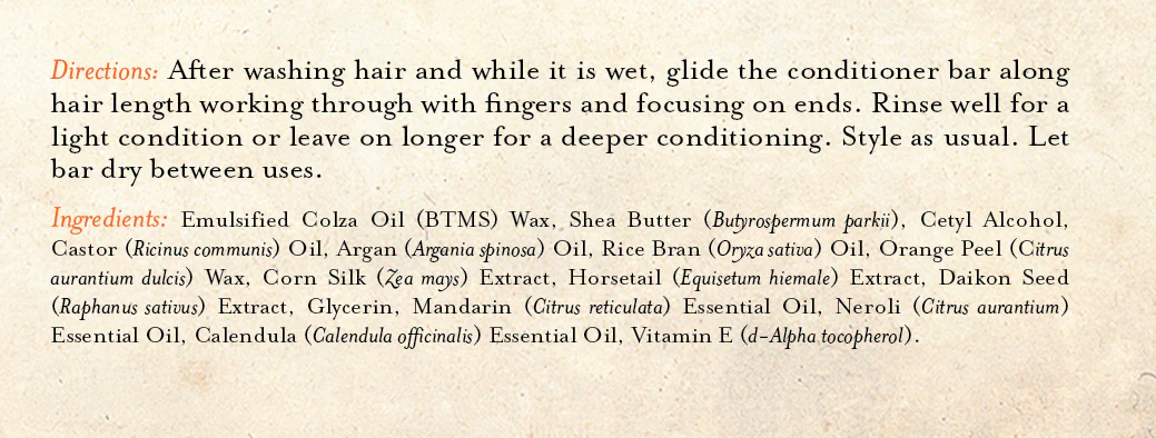 Conditioner Bar Mandarin Blossom & Calendula - Image 4